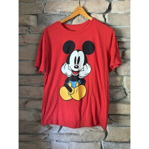 Mickey & Co Mickey Mouse Sitting T-Shirt Adult Size M 2 Sided